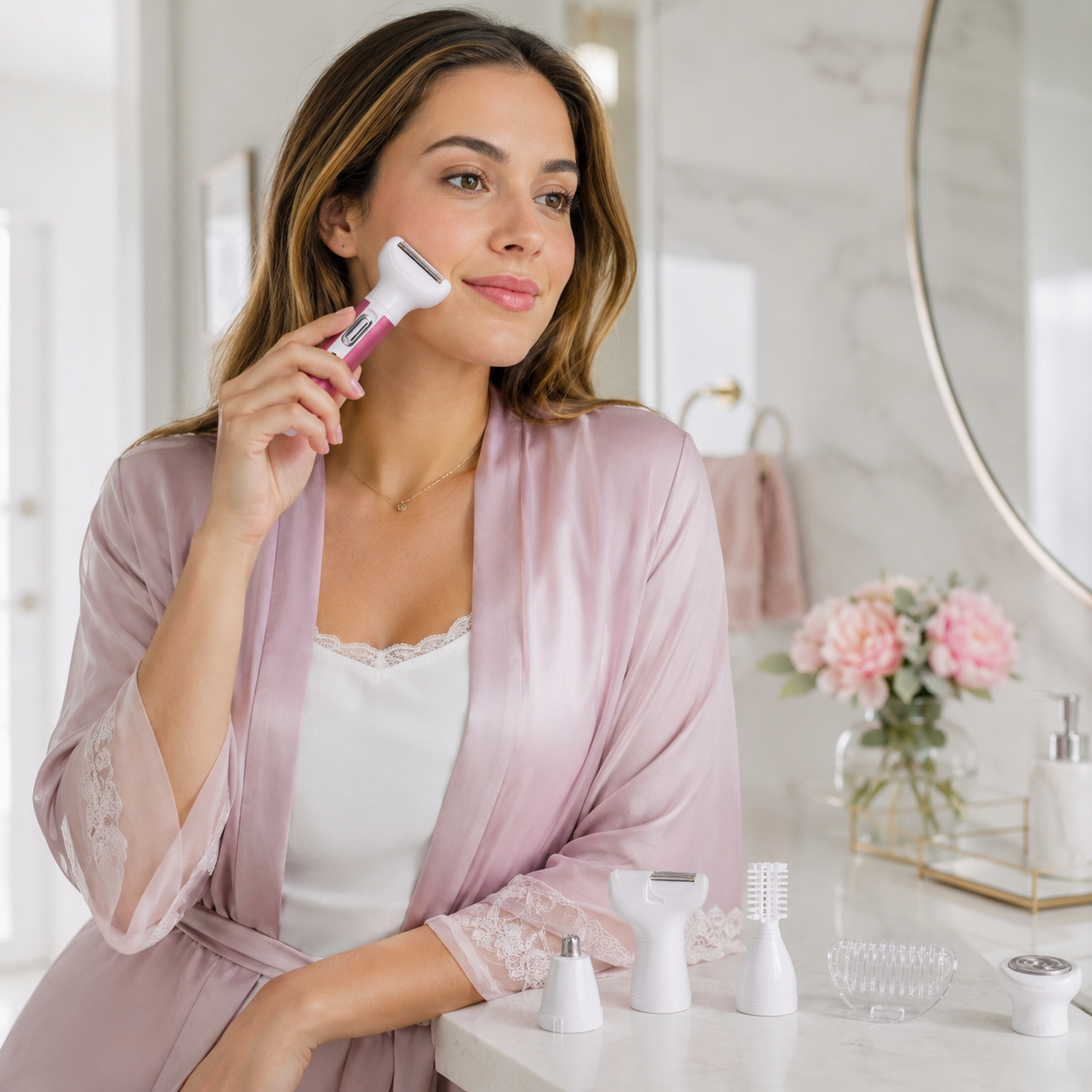 Depilador 5 En 1 Profesional Kit 5 Cabezal Facial Corporal