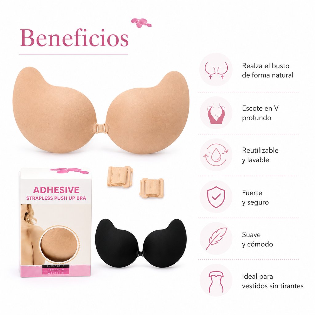 Brasier invisible sin tirantes strapless
