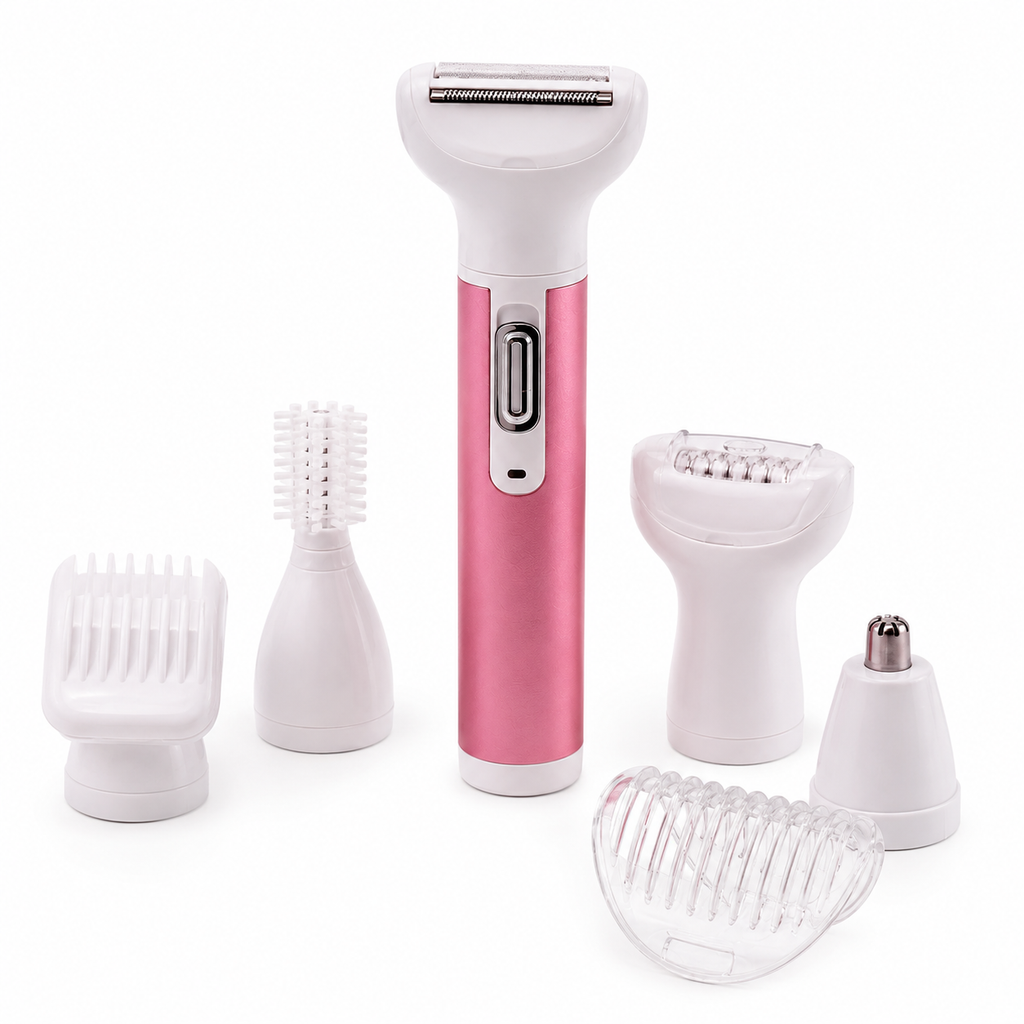 Depilador 5 En 1 Profesional Kit 5 Cabezal Facial Corporal