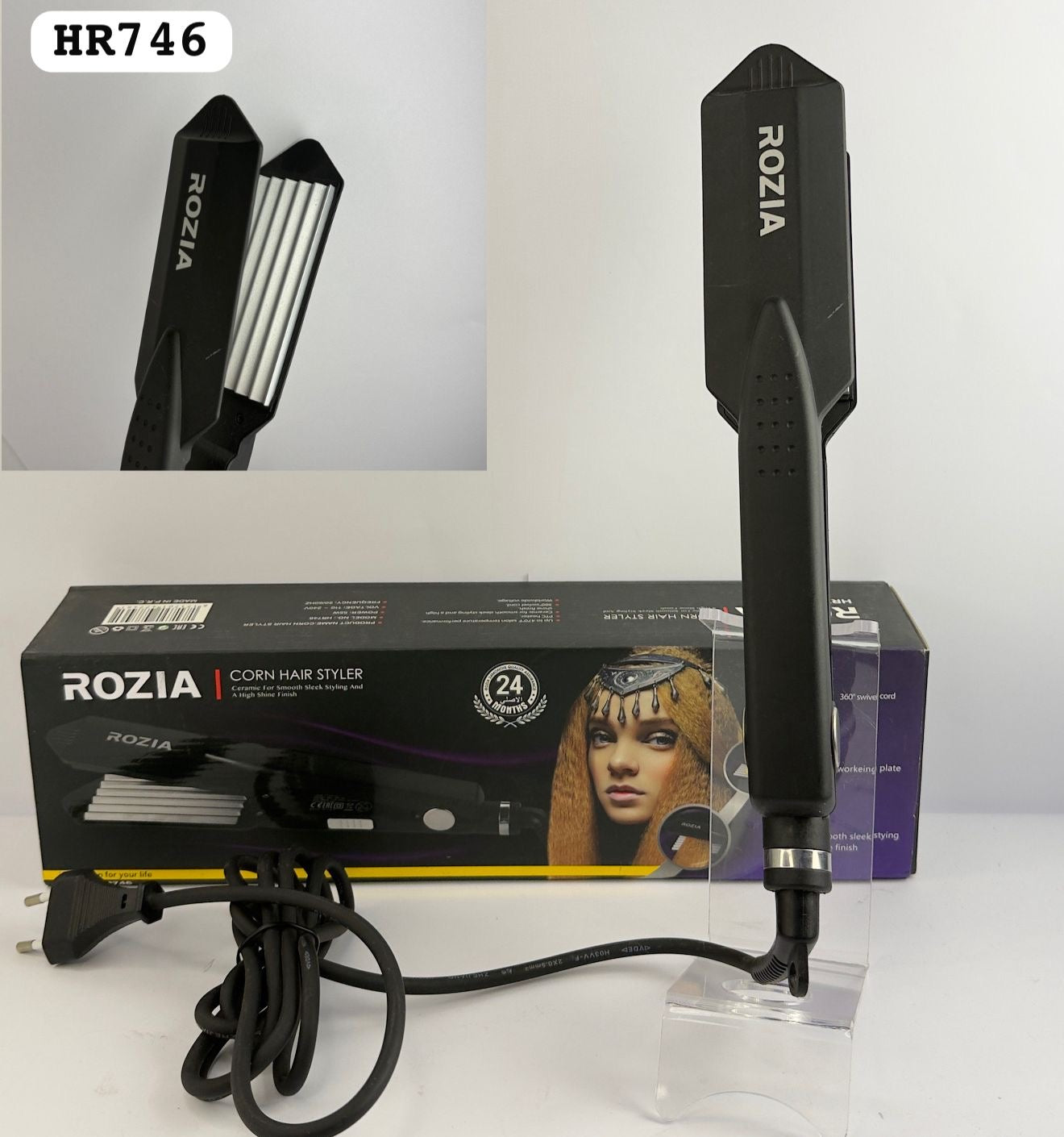 Plancha de cabello tipo crimper